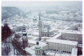 Salzburg in the snow